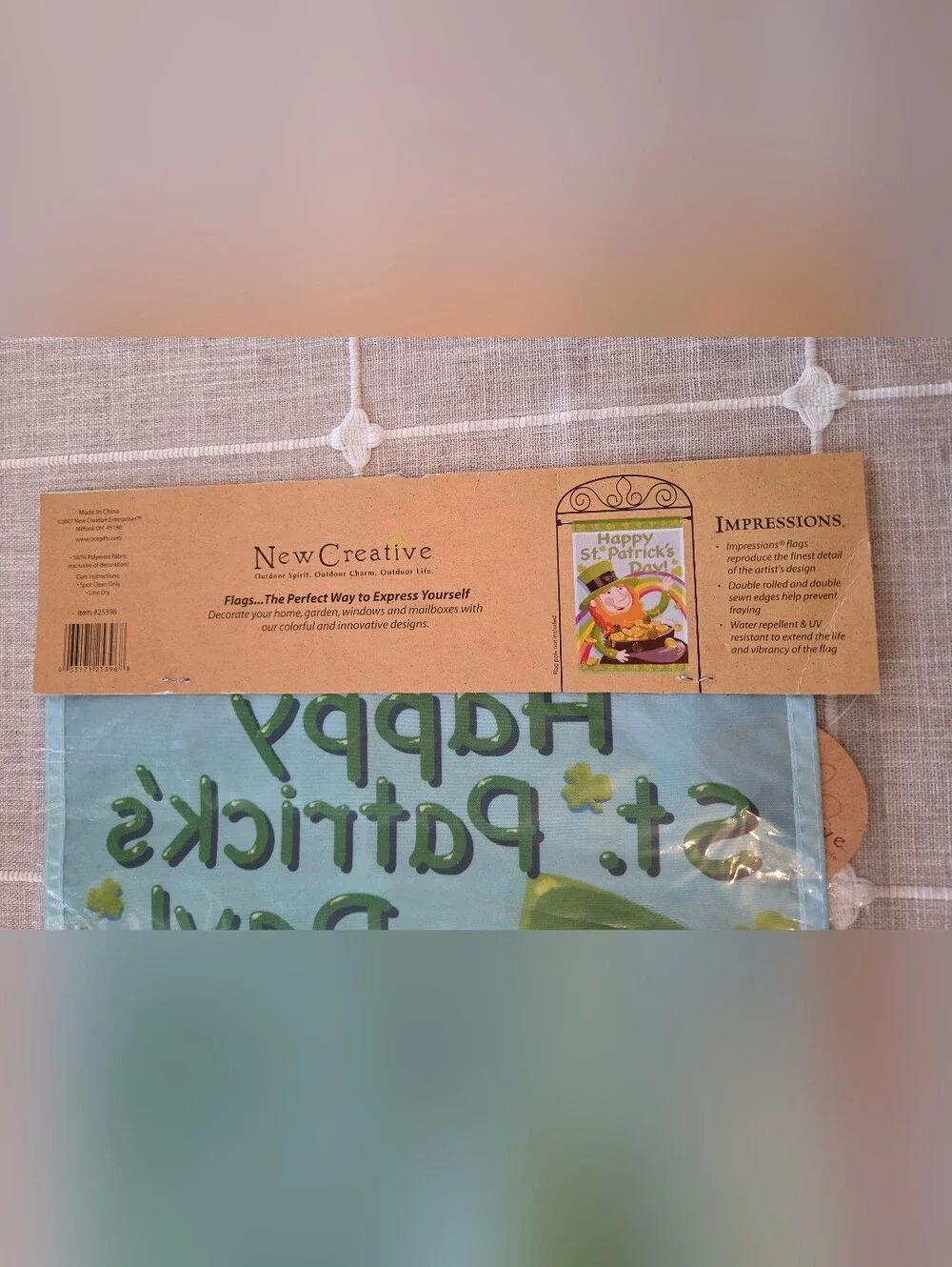 NewCreative Happy St. Patrick's Day Garden Flag 12.5